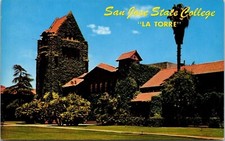 San Jose State College La Torre California CA Postcard UNP VTG Mike Roberts picture