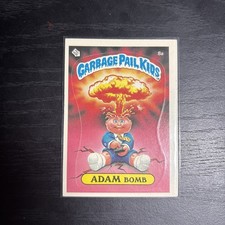 1985 Topps Garbage Pail Kids - ADAM BOMB Sticker Card Series 1 #8A Vintage  picture