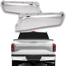 Rear Bumper End Caps Cover Face Bar without Sensor Holes Compatible with 2015-20 picture