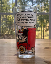 Vtg 1970s Dudley Do-Right Glass Bear In The Air Trucker CB Slang Lingo Promo picture