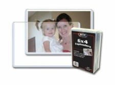NEW (25 PK) BCW 6 x 4 Postcard / Photo Rigid Hard Plastic Topload Holders 6x4 picture