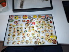 Vintage Mixed Lot Pinback Buttons Cartoon/Comic & Advertising, picture
