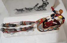 Vintage Dept 56 Snow Village SNOW CARNIVAL KING & QUEEN , never used in box picture