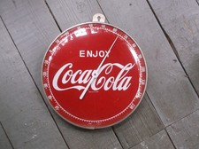 VINTAGE 1950s-60s GLASS FACE 495 12 INCH COCA COLA THERMOMETER picture