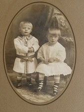 Cabinet Card Early 1900s Children Portrait Wm Eberspacher Holdrege NE picture