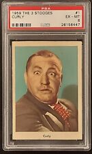 1959 Fleer The 3 Stooges CURLY #1 PSA Graded 6 picture