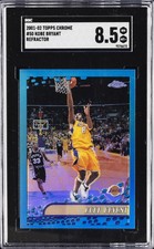 2001-02 TOPPS CHROME REFRACTOR #50 KOBE BRYANT SGC 8.5 picture