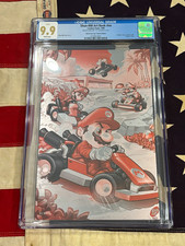 Super Mario Kart Lap 1 of 1🔥CGC 9.9 MINT Virgin Variant Metal🔥 picture