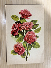 Antique Floral Postcards Italian & French Deckle Edge 1910s–1945 Variation picture