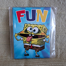 Aquarius SpongeBob SquarePants “FUN” Flat Rectangle Fridge Magnet, Multicolor picture