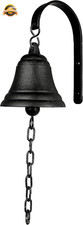 Vintage Cast Iron Dinner Bell as Entry Door Bell, outside Hanging Decor or Indoo picture