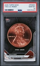 2025 TOPPS NOW #PENNY THE U.S. PENNY PSA 10 picture