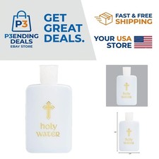 Compact Holy Water Bottle, 4.5” with Flip Top - A Cherished Spiritual Keepsake picture