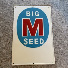 Big M Seed Sign Vintage  picture