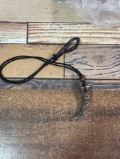 Vintage Tribal Horn Shaped Pendant Necklace Boho Jewelry picture