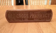 Vintage Old Red Cross Pharmacy Sioux Falls SD Advertising Brush Rexall Drugstore picture