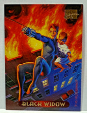 1994 Marvel Masterpieces Gold Foil Black Widow #9 picture