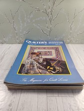 Vintage Quilter's Newsletter Magazine Lot 3 1974-1976 Quilt Patterns Collectible picture