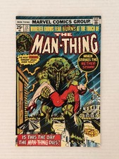 Man-Thing #22 SIGNED Steve Gerber Final Issue Marvel 1975 High Grade Horror 🦠 picture