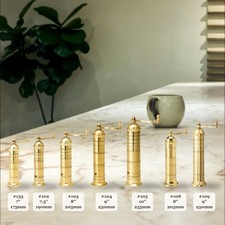 Alexander Handcrafted Mills Brass Pepper Salt Mill Refillable Duties Paid picture
