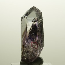 Enhydro Lemurian Phantom Amethyst, Analcim Hematite, 1x Bubble Streep Mine picture