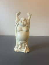 Rare Vintage Laughing Sacred Buddha Plastic Incense Holder Buddhism Figurine picture