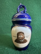 Antique Souvenir Mini Lidded Jar - Dresden Wheelock ANGELINE, Chief Seattle WA picture