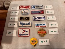 mopar/ plymouth/dodge/chrysler. vintage patches. new picture