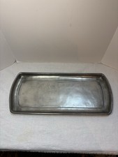 Cosi Tabellini 24 Italy Pewter Narrow Classico Tray 14” X 6.25” Plum Cake Tray picture