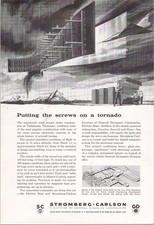 Stromberg-Carlson Vintage Magazine Ad Supersonic Wind Tunnel 1957 picture