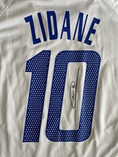 France-Original Away Shirt-Zinedine Zidane Signed with COA & Photoproof picture