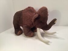 Woolly Mammoth Mastadon Ice Age Plush Brown Toy Stuffed Animal 12