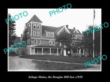 OLD 8x6 HISTORIC PHOTO OF SEBAGO MAINE VIEW OF THE DOUGLAS HILL INN c1920 picture
