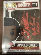 Funko Pop Rocky 45 1178 Apollo Creed Carl Weathers Signed RARE W COA picture