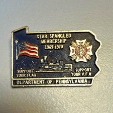 VFW Department of Pennsylvania Star Spangled Membership 1969-1970 Pin picture