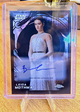 Topps 2026 Chrome Star Wars Leida Mothma - Bronte Carmichael - Black Auto 02/10 picture