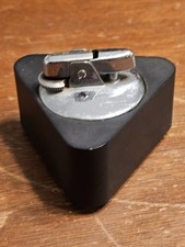 Ronson Space Age MCM Vararflame Bakelite Black Tricorn Table Lighter Vintsge picture