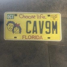 USED 2004 CHOOSE LIFE FLORIDA LICENSE PLATE - FAST SHIPPING picture