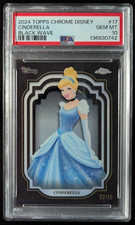 2024 Topps Chrome Disney CINDERELLA 2/10 Black Wave Refractor #17 PSA 10 picture