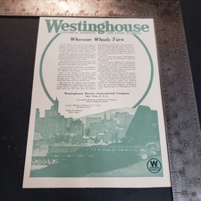 1921 Westinghouse Advertisement Vintage 1920s Electric Print Ad picture