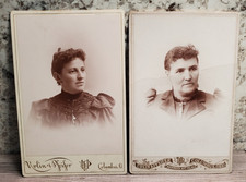 2 Vintage Cabinet Cards Urlin & Pfeifer Photo Palace Columbus Ohio Women Photos picture