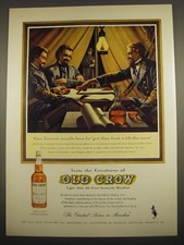 1961 Old Crow Bourbon Ad - Gen. Forrest recalls how he got thar fust picture