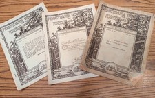 3 Antique 1929 Pennsylvania Department Of Forests And Waters Service Letter picture