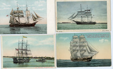 lot of 11 pre-1915 New Bedford MA whaling ship postcards, whale, whalers picture