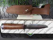 Blackjack Bark River USA No 5 Fixed Blade Knife Micarta A-2 Steel Sheath - NEW picture