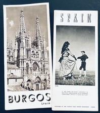 Vintage Spain Tourist Travel Brochures 1 Spain by Region and 1 Burgos Brochure picture