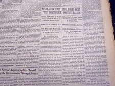 1936 OCT 13 NEW YORK TIMES - NUVOLARI OF ITALY FIRST IN AUTO RACE - NT 2117 picture