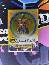 2025 Topps Chrome Spongebob 25th Solo Gold Refractor /50 Johnny Knoxville Auto picture