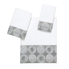 Linens - 3Pc Towel Set Cotton Towels Galaxy Collectionwhite picture