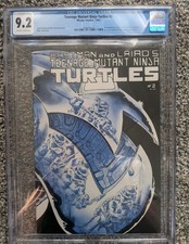 TMNT #2 1st print CGC 9.2 Teenage Mutant Ninja Turtles 1984 OW-White pages picture